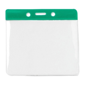 Pack of 100 Flexible Card Holder, Landscape, Large, Green