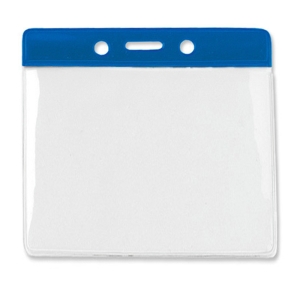 Pack of 100 Flexible Card Holder, Landscape, Large, Royal Blue