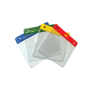 Pack of 10 Flexible Card Holder, Landscape, Mid Size, Blue
