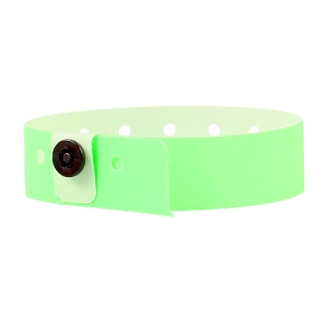 Pack of 500 PDC Wristband Plastic 19mm Light Green - Pack in Sheets of 10