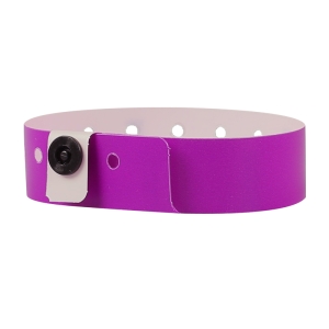 Pack of 500 PDC Wristband Plastic 19mm Grape - Pack in Sheets of 10