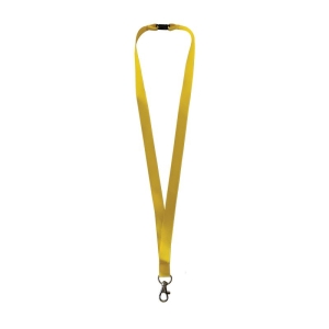 Pack of 50 Lanyards with Trigger Hook, Breakaway, 16mm, Yellow, Polyester