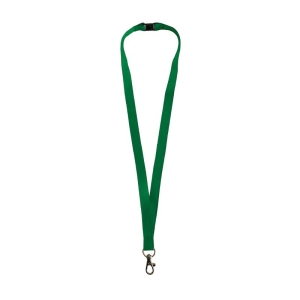 Pack of 50 Lanyards with Trigger Hook, Breakaway, 16mm, Green, Polyester
