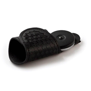 Key-Bak Duty Gear Key Holder Reel Silencer with Split Ring, Belt Loop, Black