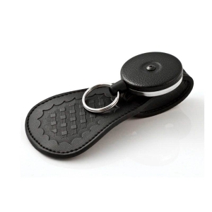 Key-Bak Duty Gear Key Holder Reel Uniform with Split Ring, Belt Loop, Black