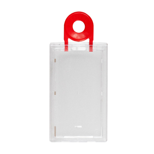 Pack of 10 Rigid Lockable Card Holder, Portrait, Standard Size