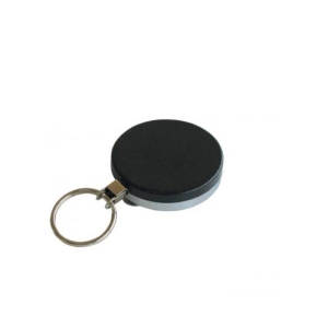 Heavy Duty Key Holder 50mm with Split Ring, Belt Clip, Black