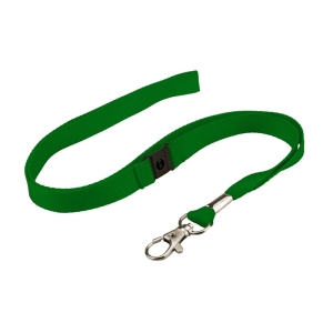 Pack of 50 Lanyards with Trigger Hook, Breakaway, 16mm, Green