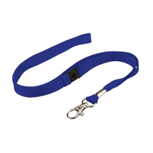 Pack of 50 Lanyards with Trigger Hook, Breakaway, 16mm, Royal Blue